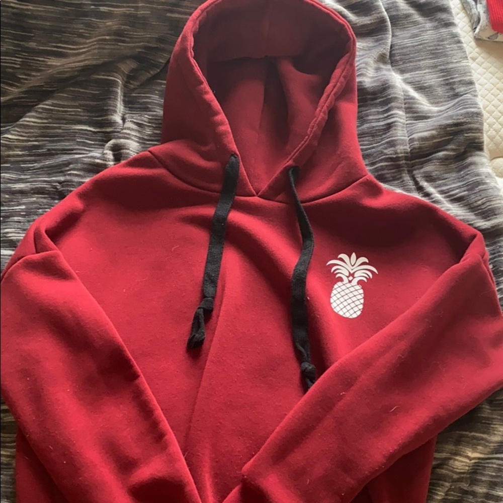Burgundy sweatshirt